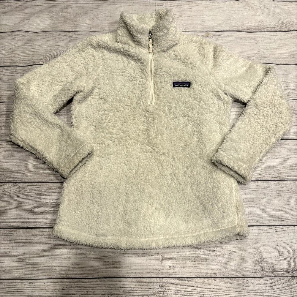 Patagonia Los Gatos 1/4 Zip Jacket Quarter Zip Fleece Pullover Size XS White